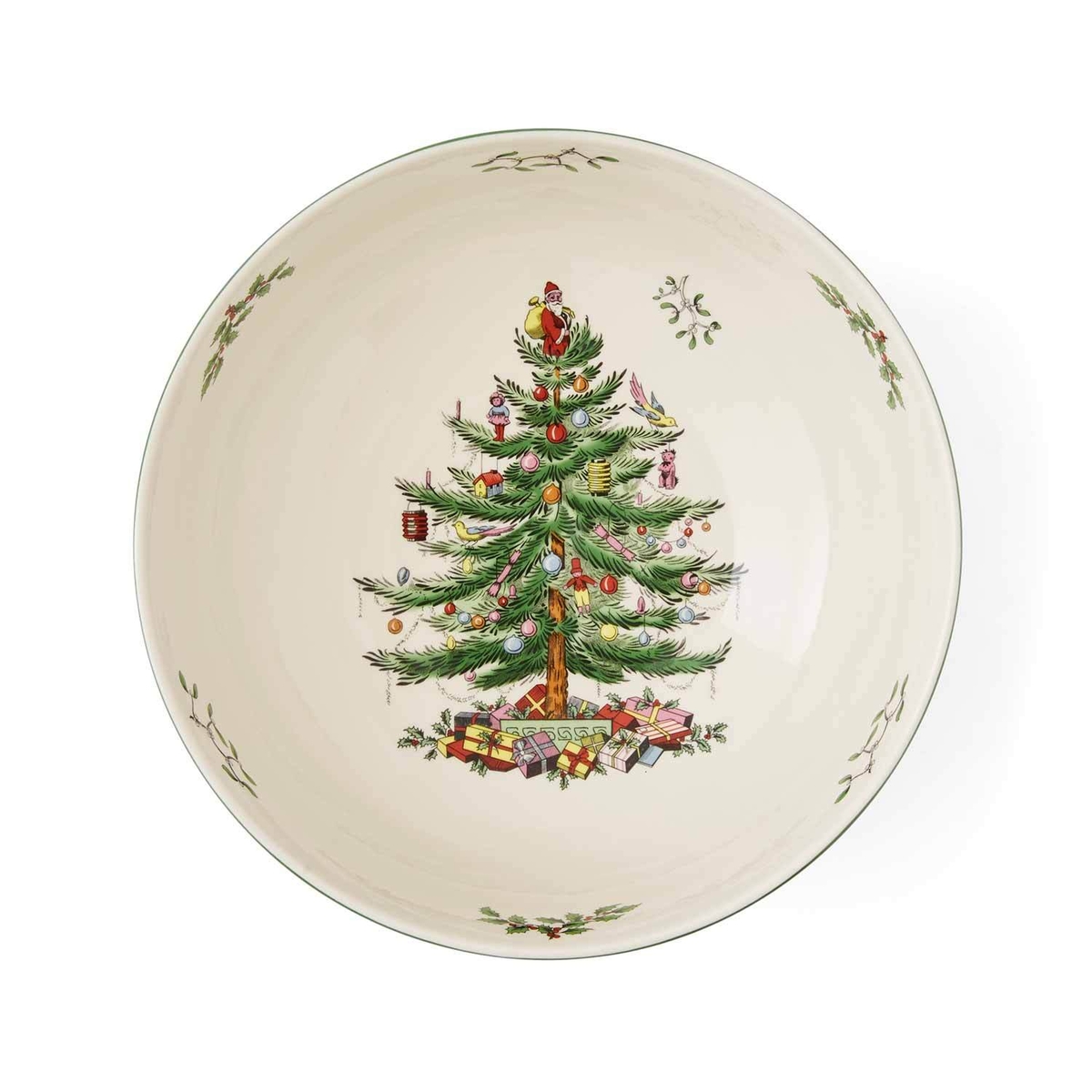 Christmas Tree 9" Serving Bowl image number null